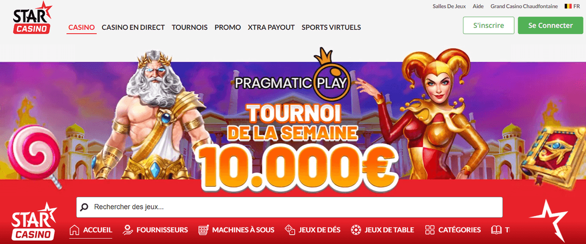 Page daccueil Starcasino