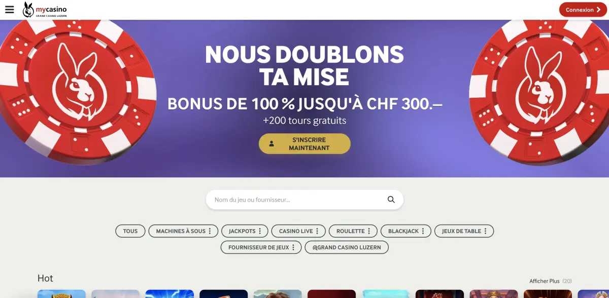 Capture décran mycasino