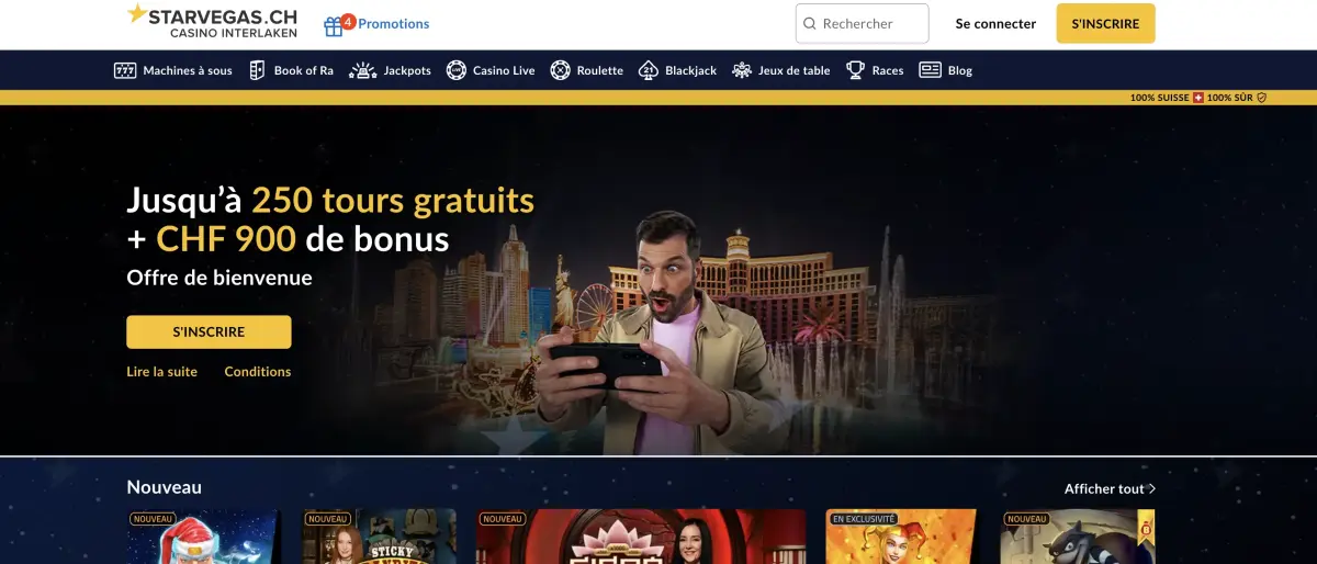 Capture décran starvegas